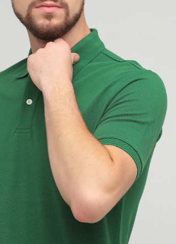 Темно-зеленая футболка-поло для мужчин La Martina однотонная