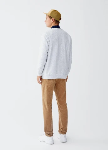 Світло-сірий світшоти Pull & Bear напис без декору (250021782)