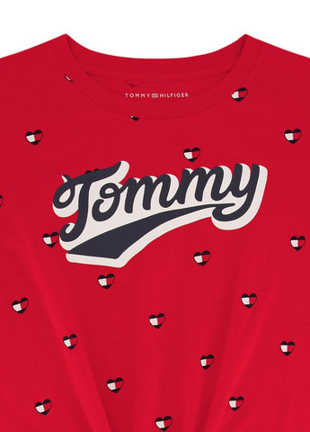 Красная летняя футболка Tommy Hilfiger