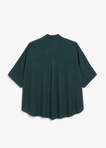 Темно-зеленая кэжуал рубашка однотонная Monki