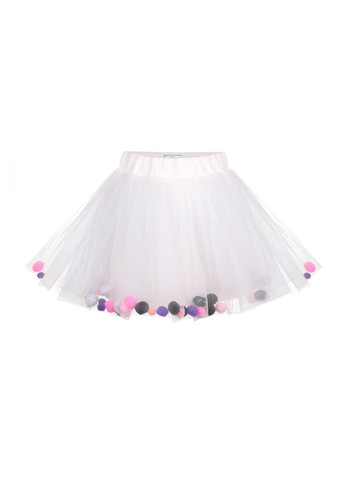 Білий демісезонний комплект (худи, спідниця) Sasha