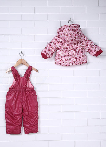 Рожевий зимній костюм (куртка, комбинезон) Aimico