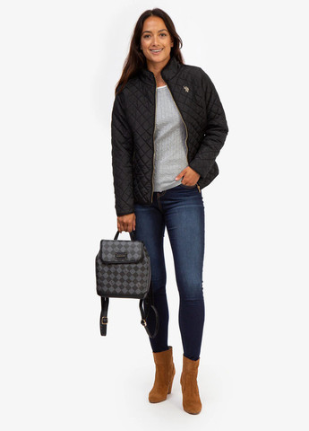 Черная демисезонная куртка U.S. Polo Assn.