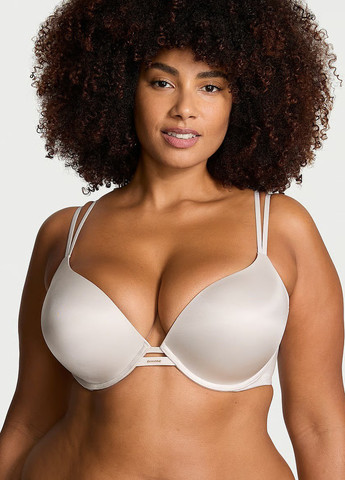 Светло-серый демисезонный комплект (бюстгальтер, трусики) Victoria's Secret