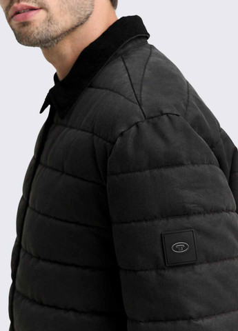 Черная демисезонная куртка Tom Tailor