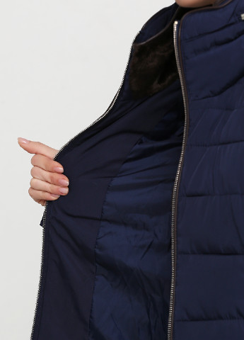 Темно-синя зимня куртка Camaieu