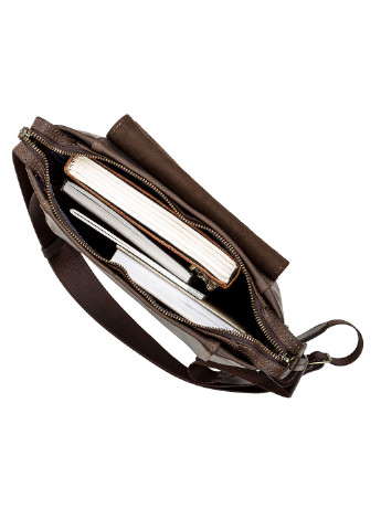 Мужская кожаная сумка 25х28х6 см Shvigel (252129810)