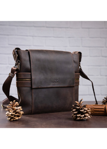 Мужская кожаная сумка 25х28х6 см Shvigel (252129810)