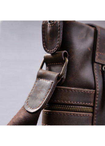 Мужская кожаная сумка 25х28х6 см Shvigel (252129810)