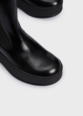 Черные зимние полусапоги Calvin Klein