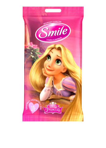 Влажные салфетки Принцессы (15 шт.) Smile (132308432)