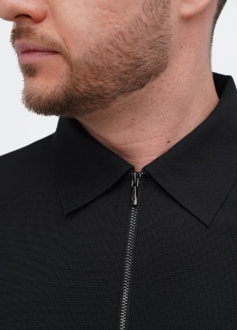 Черная кэжуал рубашка однотонная Trend Collection