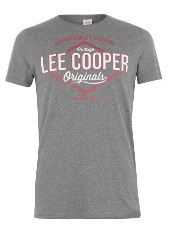 Графитовая футболка Lee Cooper