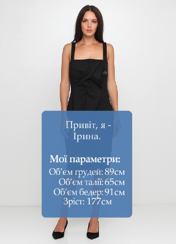 Черное кэжуал платье футляр Liu-Jo однотонное