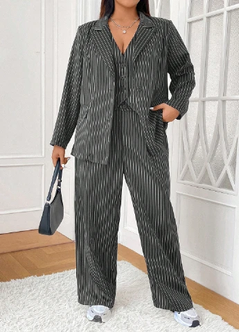 Костюм (жакет, жилет, штани) SHEIN (340648474)
