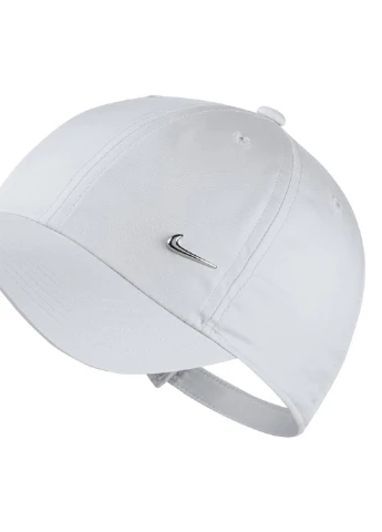 Кепка H86 Cap Metal Swoosh Junior One Size white AV8055-100 Nike (256501349)