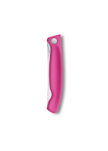 Кухонный нож SwissClassic Foldable Paring 11 см Serrated Pink (6.7836.F5B) Victorinox (254071767)