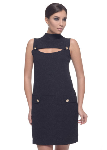 Черное кэжуал платье Arefeva однотонное