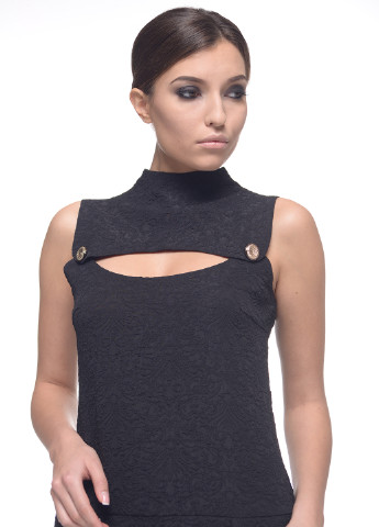 Черное кэжуал платье Arefeva однотонное