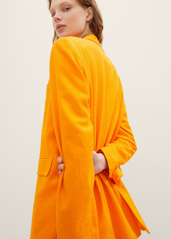 Оранжевый женский жакет Tom Tailor однотонный - демисезонный