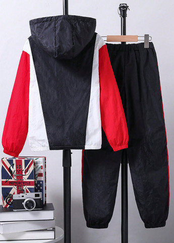 Комбінований демісезонний костюм (вітровка, штани) брючний SHEIN