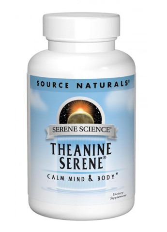 Теанин Серен, Serene Science,, 30 таблеток Source Naturals (228291624)