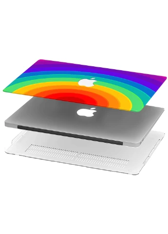 Чохол пластиковий для Apple MacBook Pro 13 A1278 Веселка (6347-2531) MobiPrint (218858092)