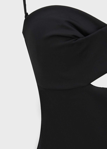 Чорний літній купальник суцільний, бандо Calvin Klein