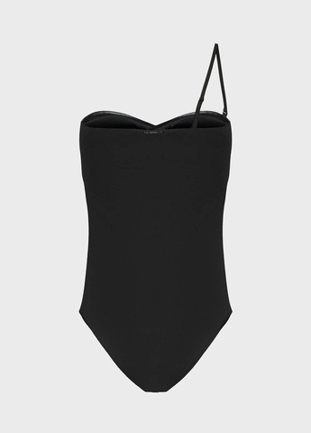 Чорний літній купальник суцільний, бандо Calvin Klein