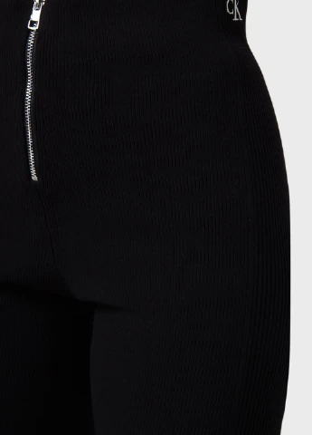 Черные демисезонные леггинсы Calvin Klein Jeans