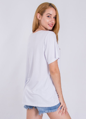 Белая летняя футболка Sarah Chole