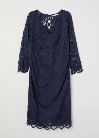 Темно-синее вечернее платье для беременных H&M
