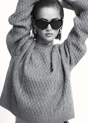 Серый демисезонный джемпер джемпер H&M