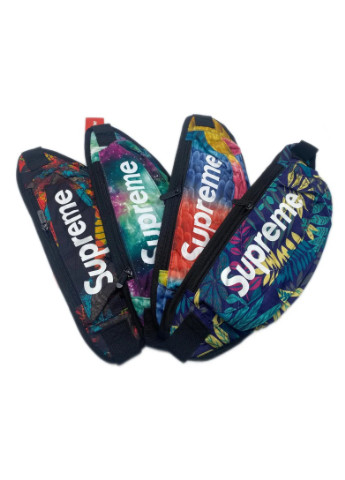Бананка поясная сумка летняя мужская женская детская суприм supreme разноцветная No Brand (253022937)
