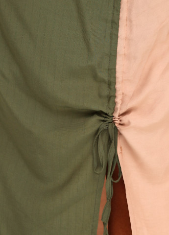 Зеленая кэжуал однотонная юбка Retro & icon миди