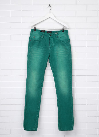 Зеленые кэжуал демисезонные прямые брюки Scotch & Soda