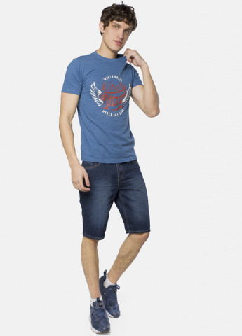 Светло-синяя летняя футболка MR 520