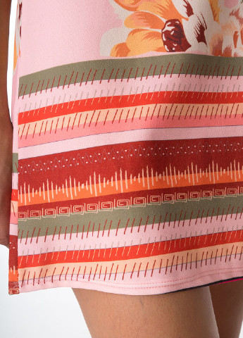 Розовое кэжуал платье Miss Miss с цветочным принтом