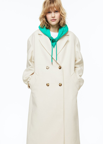 Молочное демисезонное Пальто двубортное H&M