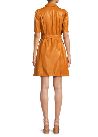 Помаранчева кежуал сукня сукня-сорочка DKNY однотонна