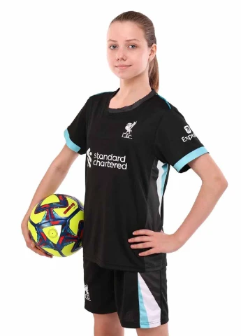 Спортивна форма (футболка, шорти) Liverpool 2025 Black CO-4713 SP-Sport SP-sport Liverpool 2025 Black (367011062)