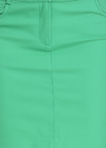 Зеленая кэжуал однотонная юбка Sassofono мини