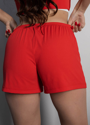 Красная всесезон пижама (топ, шорти) топ + шорты TOTALFIT