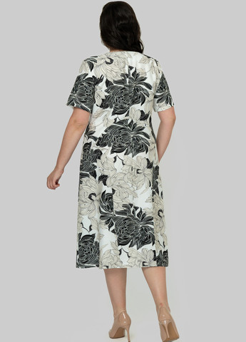 Комбінована кежуал сукня а-силует A'll Posa з квітковим принтом