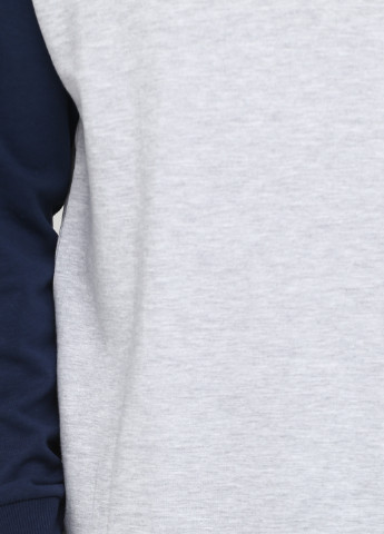 Світшот Tom Tailor - Прямий крій меланж сіро-синій кежуал трикотаж, бавовна - (225120152)