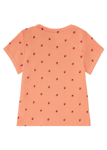 Персиковый комплект (футболка, шорты) Lupilu