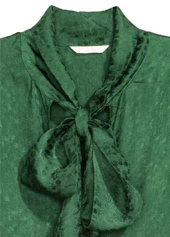 Зелена кежуал плаття, сукня сорочка H&M однотонна