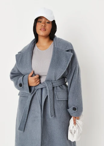 Серое зимнее Пальто Missguided