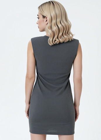 Темно-серое кэжуал платье платье-майка Sinsay однотонное