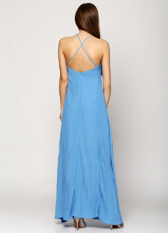Блакитна вечірня плаття, сукня довга Silvian Heach однотонна